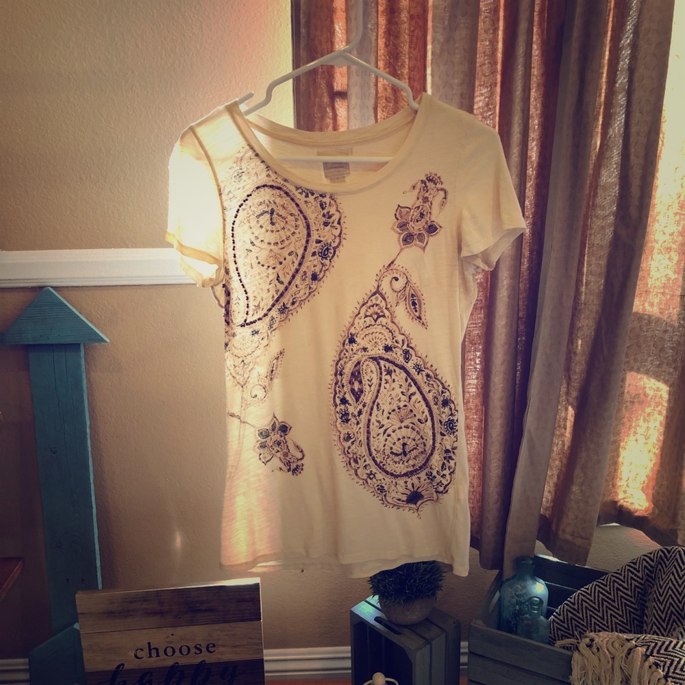 Lucky Brand Beaded Top